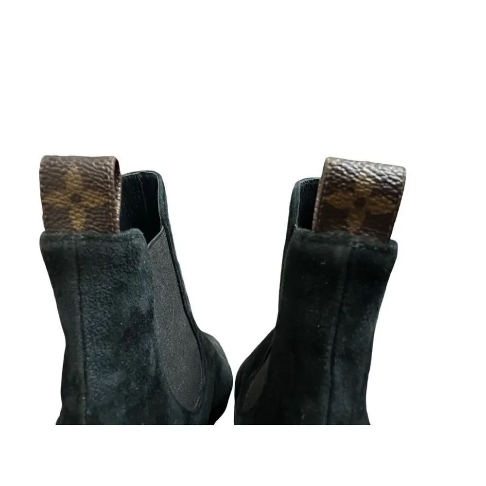 Louis Vuitton Suede Ankle Boots Size 361/2 Retail ( $1760) - Picture 8 of 12